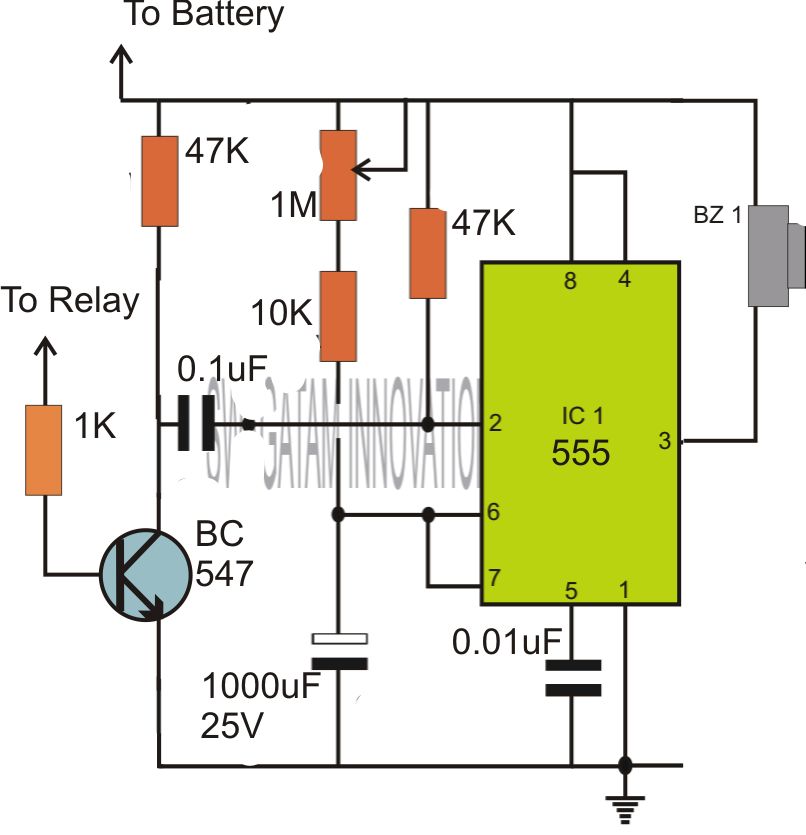Timer Circuit Using 555 Ic